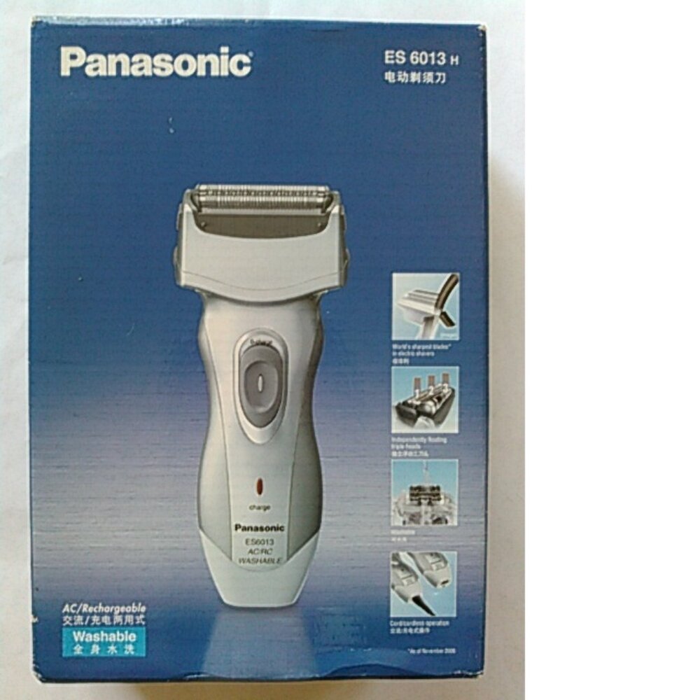 Panasonic ES6013 AC(220V)/Rechargeable Washable Shaver with Storage Pouch